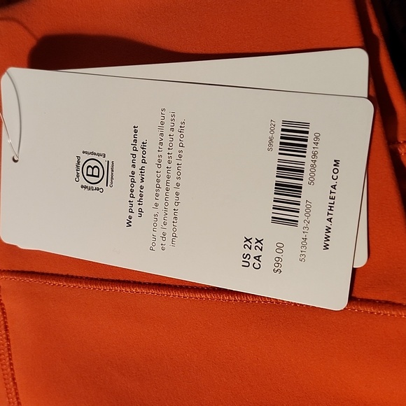 Athleta 2X Salutation Stash Pockets II Capri - New - Picture 6 of 6